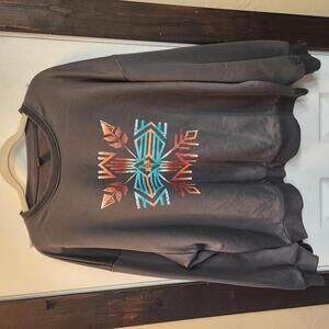 SHEIN Women's Oversized Aztec Graphic Sweatshirt, Size XL